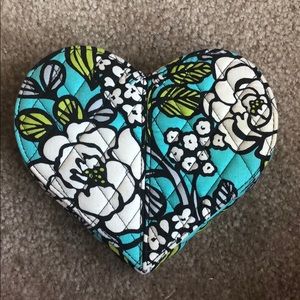 Vera Bradley heart shaped jewelry box